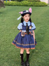 G.DUCKKIDS兔子警官衣服兒3童春秋cos服女寶寶連衣裙朱迪洛麗塔女2童公主裙5 裙子短褲領(lǐng)帶 100 cm 曬單實拍圖