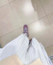 圖維奇 TUVIC品牌超火復古德訓鞋女2025新款暴走運動休閑女鞋百搭透氣阿甘鞋子 紫色 37 曬單實拍圖