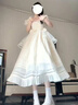 斐莉玥2025超仙絕美lolita連衣裙女學(xué)生宮廷風(fēng)富家千金感白月光公主長裙 蓬蓬連衣裙 現(xiàn)貨 S 曬單實(shí)拍圖