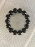 新疆和田玉羊脂墨玉手串男士天然黑色玉石圓珠手鏈女士路路通手飾 單珠直徑16mm【精選細料】 曬單實(shí)拍圖