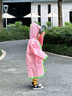 SEVEN ONLY OLINE小萌鯊雨鞋兒童雨衣套裝女童可愛(ài)防滑水鞋幼兒園學(xué)生上學(xué)寶寶雨靴 雨衣粉色【僅雨衣】 雨衣M碼【身高101-115穿】 曬單實(shí)拍圖