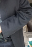 恒源祥水貂毛領毛呢大衣男士中長款立領中年可脫卸羽絨內(nèi)膽羊毛呢子外套 藏青 3XL 190 曬單實拍圖