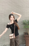 CinvaiKrose高級(jí)感包包女包2025年新款斜挎包單肩包小方包生日七夕情人節(jié)禮物 卡其配棕【送女友老婆禮物走心】 曬單實(shí)拍圖