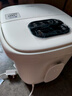美的（Midea）泡腳桶加熱電動足浴盆理療自動按摩洗腳盆高深過小腿泡腳盆恒溫生日禮物送男女友長輩 ZL306暖陽白 曬單實(shí)拍圖