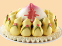 御茶膳房壽桃饅頭禮盒賀壽祝壽壽包花餑餑福祿壽桃饃饃送老人生日蛋糕壽禮 有機(jī)福祿雙全壽桃 曬單實(shí)拍圖