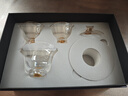 SUSHI CERAMICS茶具套裝輕奢水晶玻璃功夫茶具金箔款1碗2杯高檔禮盒裝 曬單實拍圖