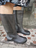 FOOTOPPO高筒雨鞋男釣魚長筒水靴男士趕海雨靴涉水防水勞保水膠鞋防滑水鞋 曬單實(shí)拍圖