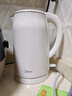 美的（Midea）【國(guó)家補(bǔ)貼】2L大容量電熱水壺 1800W家用快速沸騰電水壺?zé)畨?不銹鋼無縫內(nèi)膽雙層防燙熱水壺 2L 【304不銹鋼】 曬單實(shí)拍圖