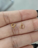 劍寒正品18k金萬(wàn)能扣頭 黃金玫瑰金彩金白金手鏈項(xiàng)鏈接頭扣彈簧扣配件 18K黃金 彈簧扣4.0mm 曬單實(shí)拍圖