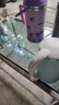 JEKO&JEKO保溫壺家用熱水瓶暖水壺宿舍大容量開水瓶玻璃內膽 1.6L淡藍色 曬單實拍圖