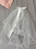 阿寶麗蝴蝶結頭紗發(fā)夾女求婚結婚拍照領證道具登記蓬蓬紗森系新娘發(fā)飾 曬單實拍圖