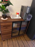 全實(shí)木餐邊柜一體靠墻現代簡(jiǎn)約北歐廚房客廳儲物柜茶水柜邊柜酒柜 至尊款~純實(shí)木胡桃色餐邊柜140*40*89cm 曬單實(shí)拍圖
