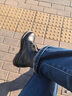 馬?。―R.MARTENS）1460 W英倫男女款夏季經(jīng)典款通勤光面皮黑色馬丁靴 黑色 41 建議拍大一碼 曬單實拍圖