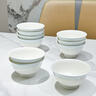 NINE CRANES景德鎮(zhèn)餐具碗組合家用米飯碗輕奢高溫陶瓷高級(jí)感4.5英寸飯碗10個(gè) 曬單實(shí)拍圖