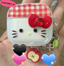 GUIG適用airpods4保護套蘋果airpods4代保護套可愛格紋立體蝴蝶結(jié)KT貓airpods4耳機殼高級感女 格紋立體蝴蝶結(jié)凱蒂貓+鏈條【airpods4】 曬單實拍圖