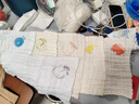 bc babycare嬰兒洗臉毛巾新生兒用品紗布小方巾柔軟寶寶純竹棉口水巾 西斯利寶貝+萊爾那小象-6條裝 曬單實(shí)拍圖