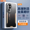 易京（YJING）適用 OPPO Reno10Pro手機殼防摔reno10pro保護套全包鏡頭超薄金屬后蓋男女款外殼 金屬刀鋒系列磨砂金+軟膜+掛繩 曬單實(shí)拍圖