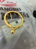 ?；酥閷氶_(kāi)口宮鈴黃金手鐲999足金包銀平安喜樂(lè )小方牌實(shí)心手鐲節日送禮物 開(kāi)口吉言繞絲手鐲+三吊墜 包金3.5克總重約26克-現貨速發(fā) 曬單實(shí)拍圖