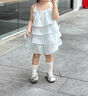 哈羅小黃鴨（G.DUCKKIDS）女童夏季套裝2025新款洋氣時髦寶寶吊帶上衣褲子夏季童裝波點(diǎn)夏裝 藍(lán)隨套裝 80 曬單實(shí)拍圖