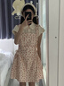 蜜樂(lè)奇法式小香風(fēng)粉紅愛(ài)心少女吊帶連衣裙女小個(gè)子顯瘦波點(diǎn)假兩件公主裙 【碎花紅色】 S 【建議80-90斤】 曬單實(shí)拍圖