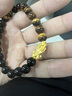 中國黃金足金招財貔貅黃金手鏈男黑曜石虎眼手串送男友老公生日 足金招財貔貅手串 曬單實拍圖