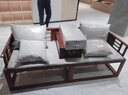 新中式羅漢床實(shí)木推拉床簡(jiǎn)約小戶(hù)型沙發(fā)椅家用沙發(fā)床一體伸縮兩用 款式三：180*80*70 曬單實(shí)拍圖