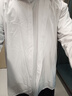西域駱駝（VANCAMEL）襯衫男長(cháng)袖襯衣男士寬松休閑男裝上衣韓版純色衣服 白色 L 曬單實(shí)拍圖