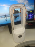 olayks立時無葉風(fēng)扇家用桌面小型臺式臥室輕音搖頭電風(fēng)扇香薰加濕 陶白 曬單實拍圖