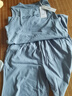 紅豆居家【25春夏新品】男士純棉抑菌背心式睡衣男無袖家居服 加州藍(lán)  XL 曬單實(shí)拍圖
