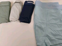 貓人男士內(nèi)褲男平角褲冰絲抗菌大碼寬松中腰u凸四角短褲衩4條4XL 曬單實拍圖