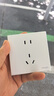 施耐德電氣 五孔插座面板 86型家用暗裝墻壁電源插座 皓呈系列 奶油白色 曬單實拍圖