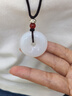 石玥珠寶精品天然白玉髓瑪瑙平安扣吊墜本命年護(hù)身符轉(zhuǎn)運(yùn)珠掛件男女士款 曬單實(shí)拍圖