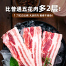 龍大肉食帶皮抽肋五花肉 凈重600g 精品帶肋肉豬五花 烤肉燒烤紅燒肉食材 曬單實(shí)拍圖