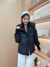 鴨鴨（YAYA）羽絨服女冬季連帽短款加厚保暖女士面包服韓版寬松休閑百搭外套女 曬單實(shí)拍圖