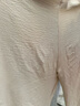 【棉麻】女裝禪服秋高腰垂感九分女褲大碼太極褲抽繩直筒休閑褲 杏色 XL 【建議115-130斤】 曬單實拍圖