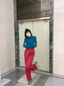潮衣控藍色半高領(lǐng)打底衫女內(nèi)搭薄款中領(lǐng)打底衣秋冬新款莫代爾長袖t恤女 孔雀藍 S 【建議80-100斤】 曬單實拍圖