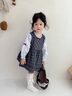 班喜迪女童連衣裙秋裝2025新款寶寶裙子洋氣小女孩格子裙兒童公主裙春秋 藍色 80 曬單實拍圖