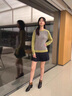 VOIC短靴女春秋新款粗跟單靴軟底軟面百搭后拉鏈優(yōu)雅馬丁靴 黑色【單里】 37 曬單實拍圖