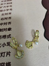沄汧耳釘耳環(huán)耳飾生日禮物女生2025年新款耳墜氣質(zhì)高級感小眾首飾飾品 貓眼石銀杏葉耳墜一對 曬單實(shí)拍圖