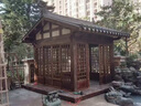 戶外木屋茶室日式庭院網(wǎng)紅小木屋防腐木民宿小屋涼亭組裝仿古定制 茅草 曬單實拍圖