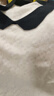 品彩（PinCai）短袖T恤女減齡圓領(lǐng)娃娃領(lǐng)提花盤(pán)格冰絲針織上衣P52T106 曬單實(shí)拍圖