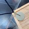 中國黃金（CHINA GOLD）和田玉吊墜男女款足金平安扣項鏈圓滿(mǎn)掛墜生日禮物馬年本命年禮物 平安扣項鏈+兩顆金珠約0.12g*代寫(xiě)賀卡 曬單實(shí)拍圖