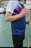 kawasaki川崎羽毛球服男款專(zhuān)業(yè)運動(dòng)圓領(lǐng)短袖+短褲套裝B1815 深藍色 2XL  曬單實(shí)拍圖
