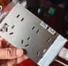 公牛（BULL）開關(guān)插座墻壁電源面板明裝走線大面板家用墻壁插座G59系列星空灰 10A十五孔 曬單實拍圖
