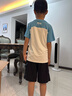 FILA斐樂童裝兒童短褲2025年夏季新款運動褲男小童寬松休閑五分褲 RD寶藍-NV 130 曬單實拍圖