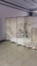 萊威卡中式屏風(fēng)隔斷客廳臥室遮擋玄關(guān)可移動(dòng)折疊墻辦公室山水畫仿古折屏 8扇防透320*180cm(送滑輪) 曬單實(shí)拍圖