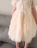 安妮優(yōu)兒女童公主裙禮服兒童高端洋氣夏季女孩公主裙蓬蓬紗裙 香檳色  160 曬單實拍圖