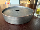 一紀（KAZUNORI）純手工紫銅錘目紋壺承蓄水茶臺干泡臺復古茶承建水壺托茶道壺墊 矮款銅壺承 曬單實(shí)拍圖