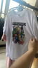 G.DUCKKIDS2025新款我的世界衣服男童一套裝夏季兒童純棉吸汗短袖恤褲子兩件 白色-世界灰標(biāo) 130 cm 曬單實(shí)拍圖