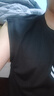 俏蓓依夏季健身肌肉運動(dòng)背心男透氣寬松訓練無(wú)袖速干坎肩短袖健身衣服上 黑色 XL 【建議150-170斤】 曬單實(shí)拍圖